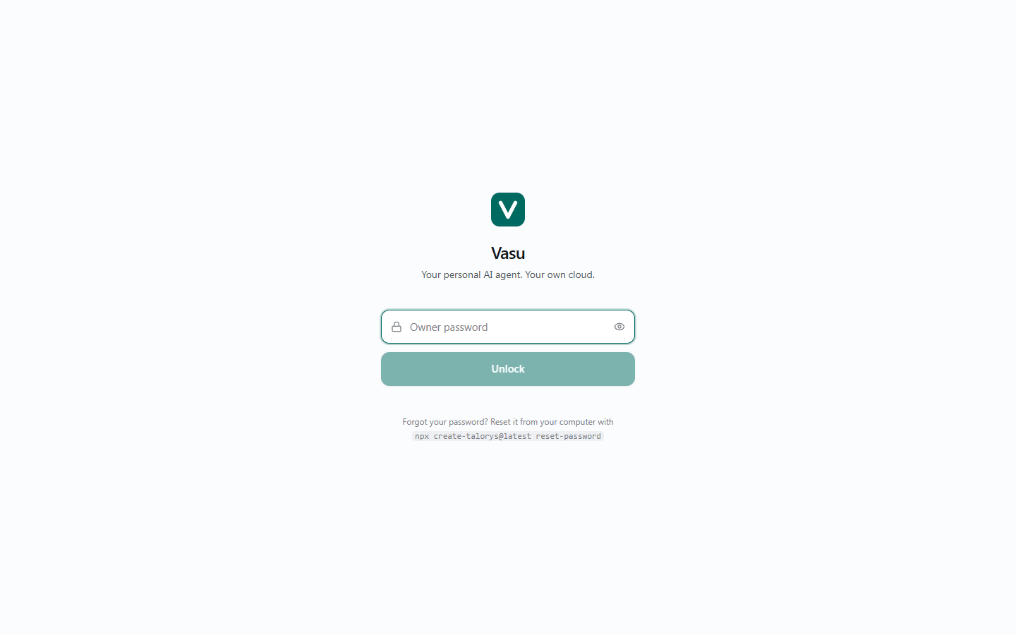 Single-user owner login on a private deployment